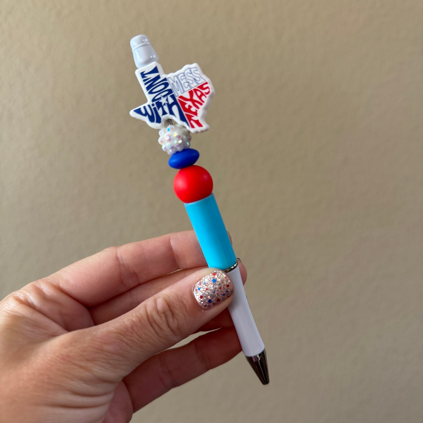 Texas Pen - Blue/White