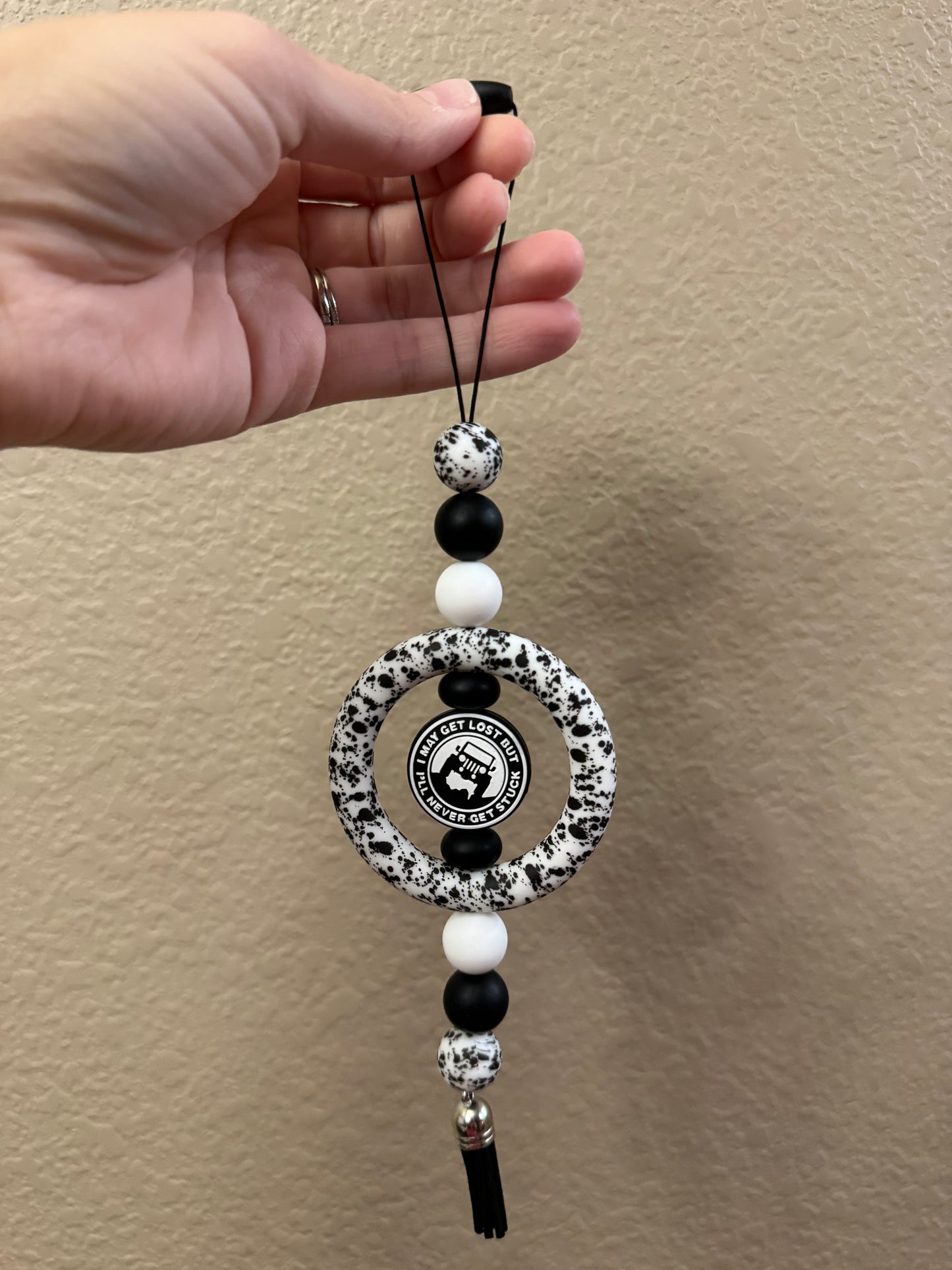 Never Get Stuck Car Charm