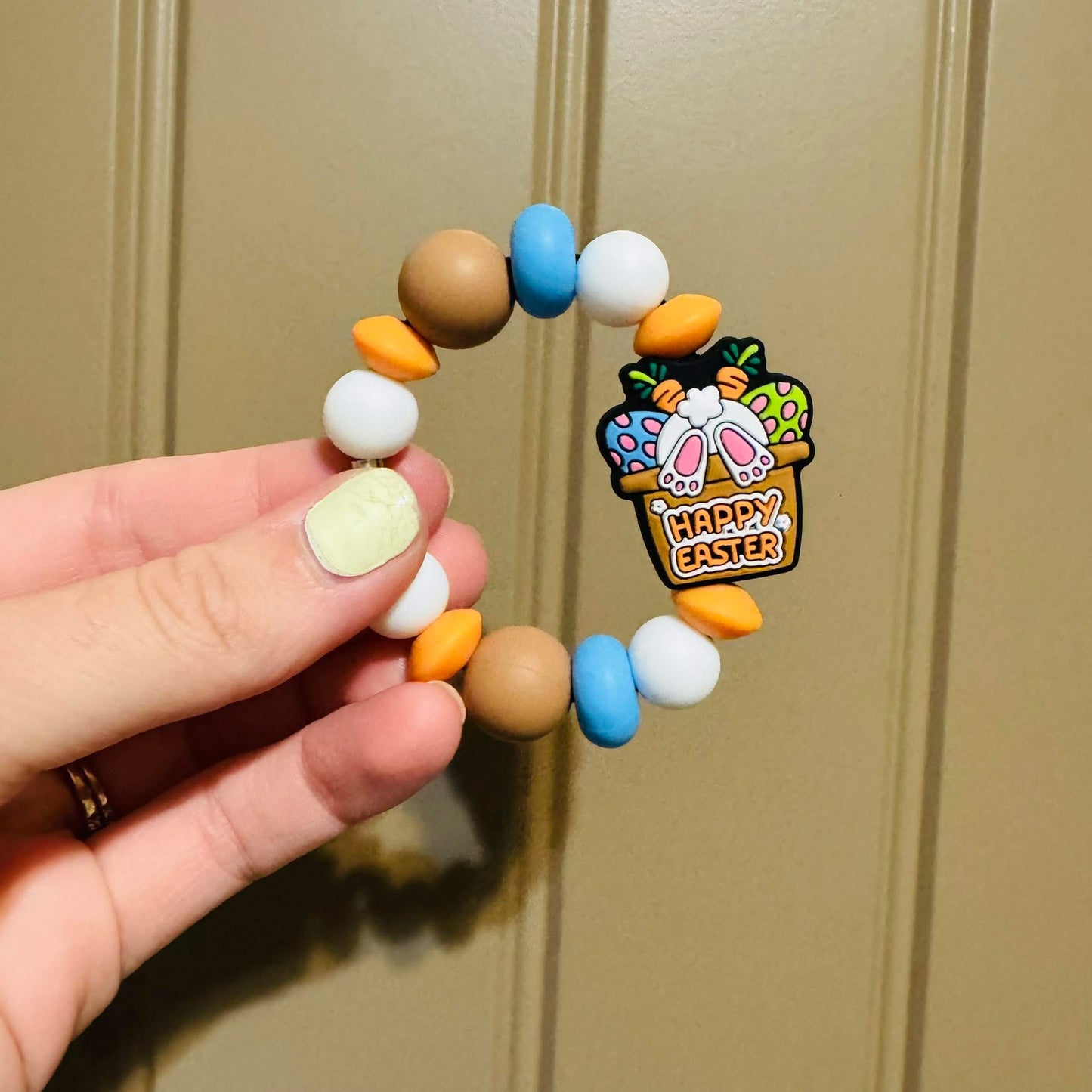 Happy Easter Cup Charm