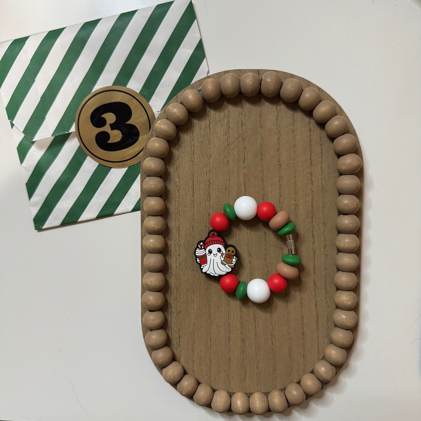 Christmas Ghostie Cup/Bag Charm