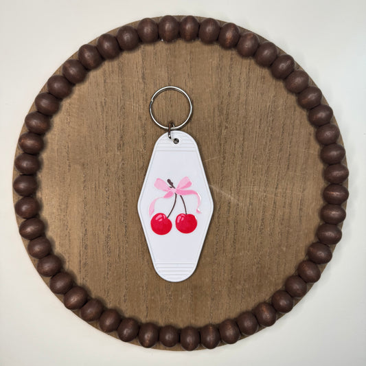 Cherry Girl - Double Sided Keychain