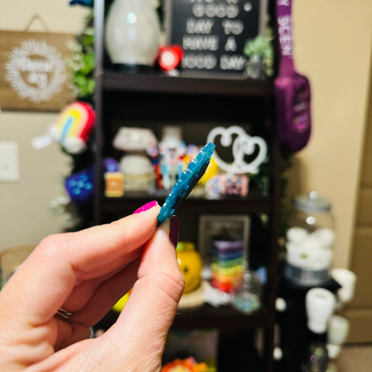 Blue Sunflower Flat Magnet