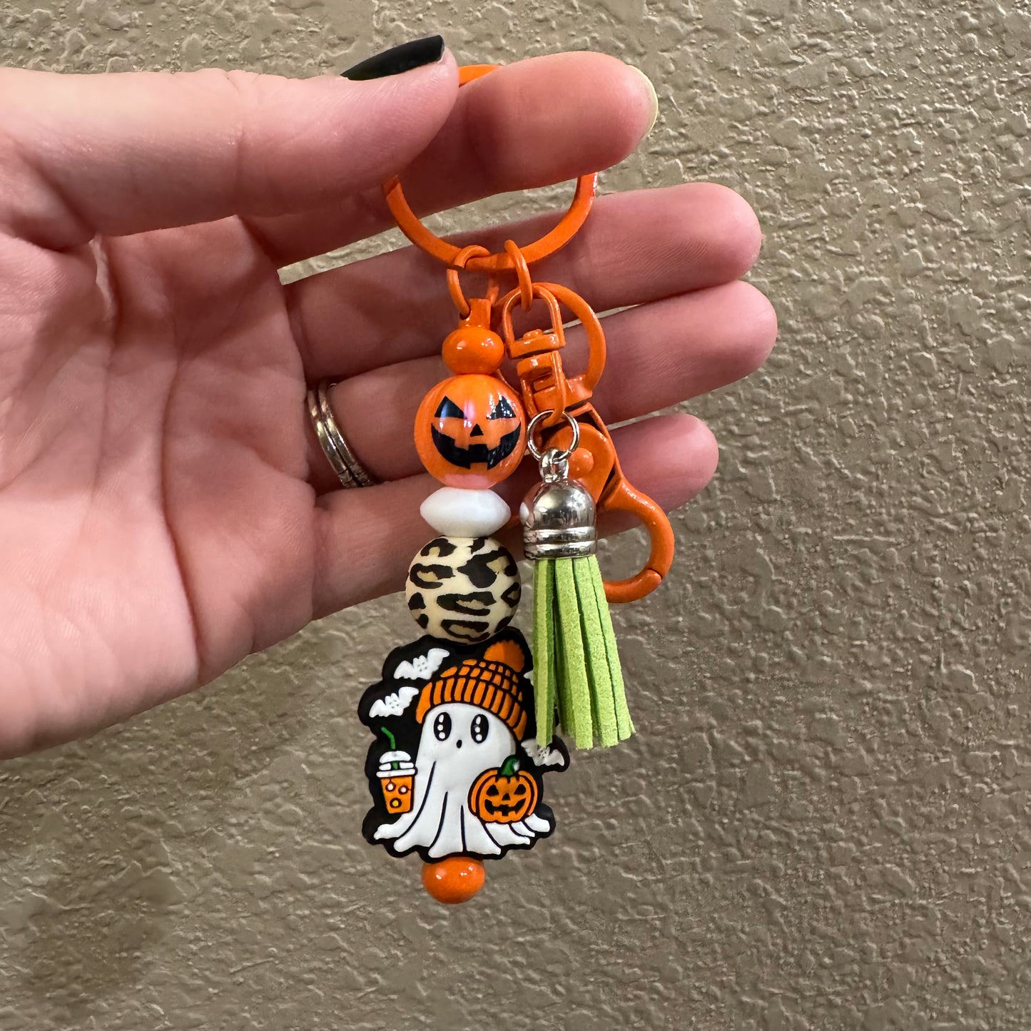 Fall Girly Ghostie Keychain