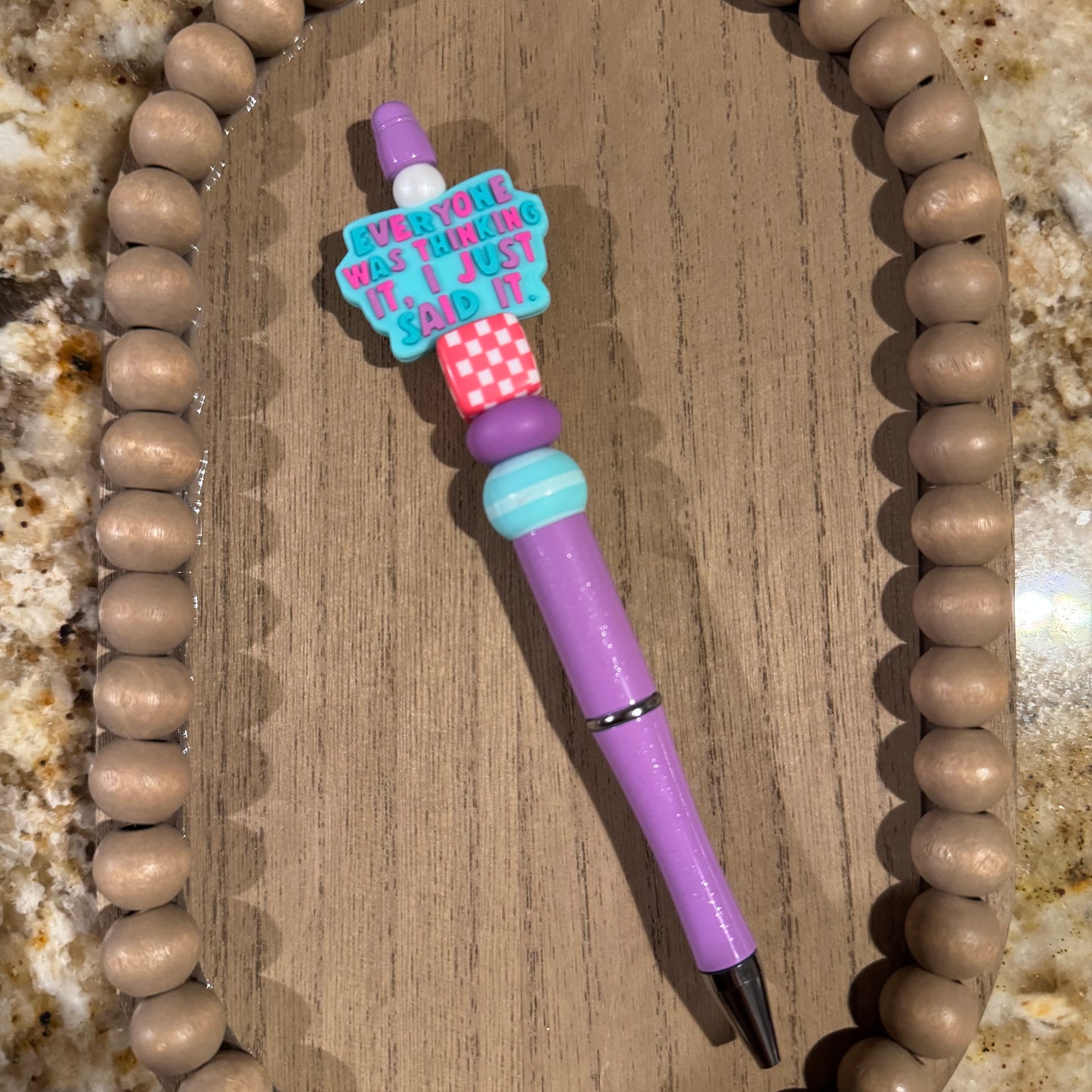 I Said It - Beaded Pen