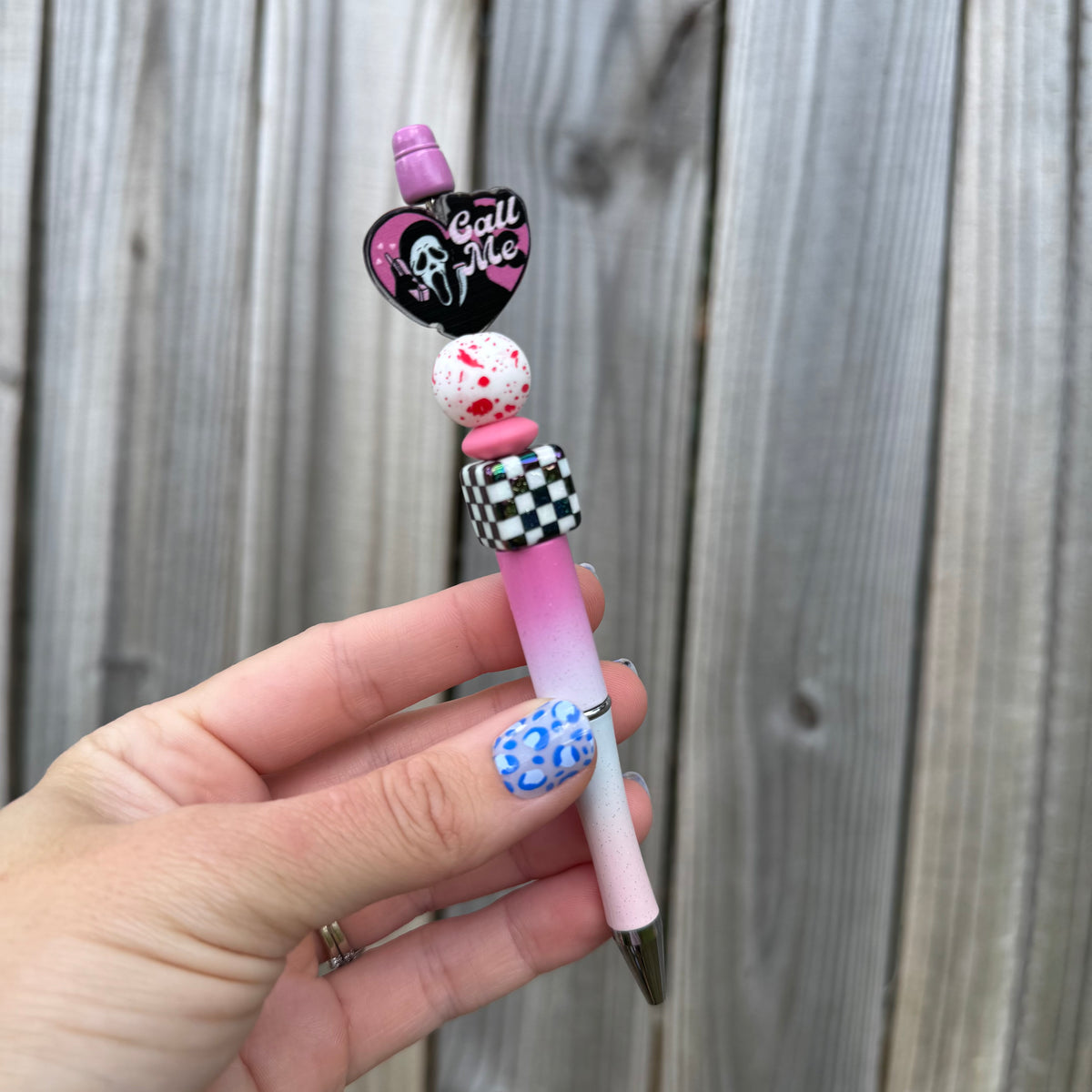 Call Me Beaded Pen