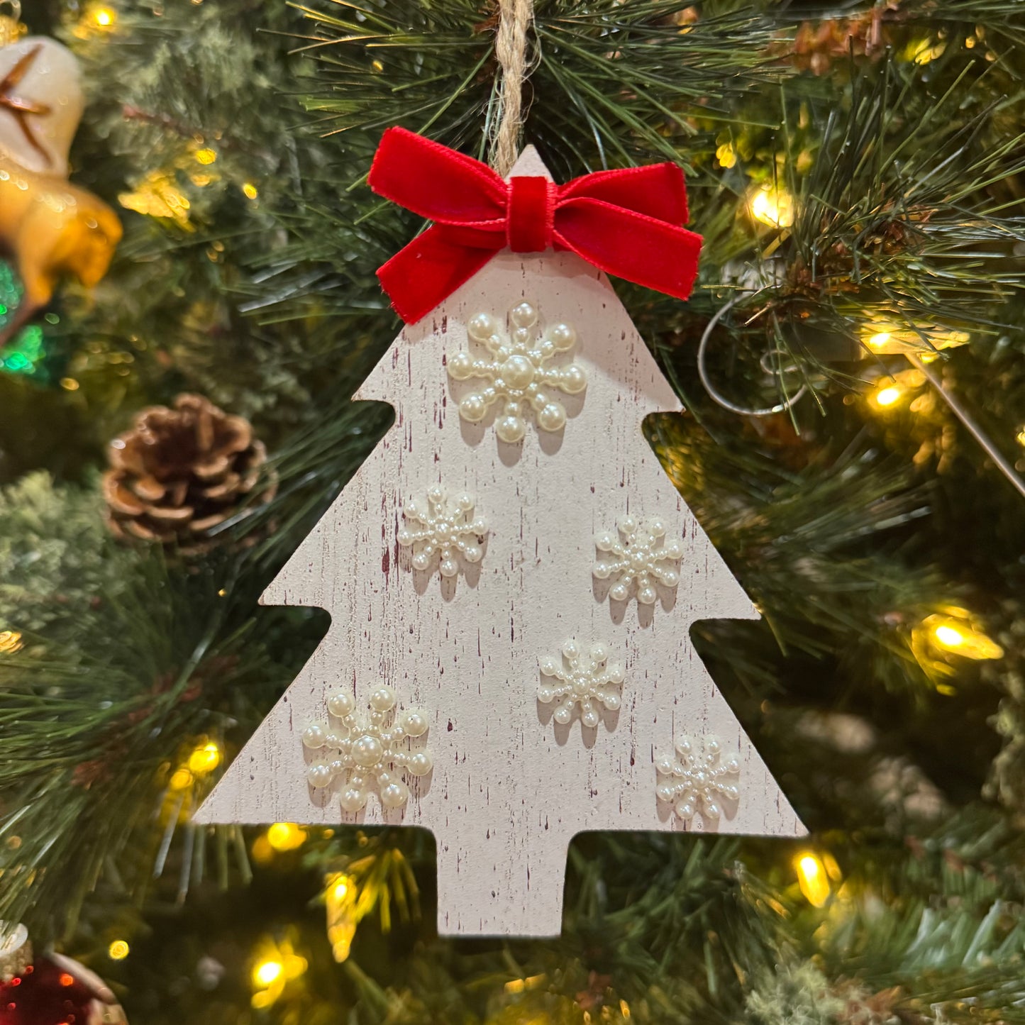 Wooden Christmas Tree Ornament