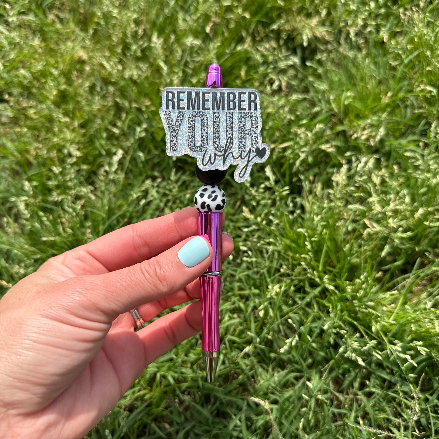 Remember Your Why Beaded Pen