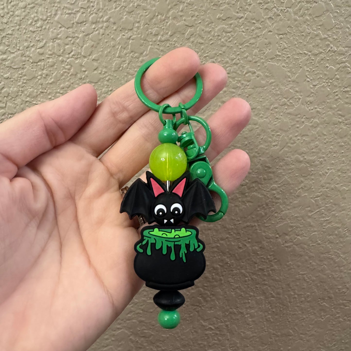 Bat + Cauldron Keychain