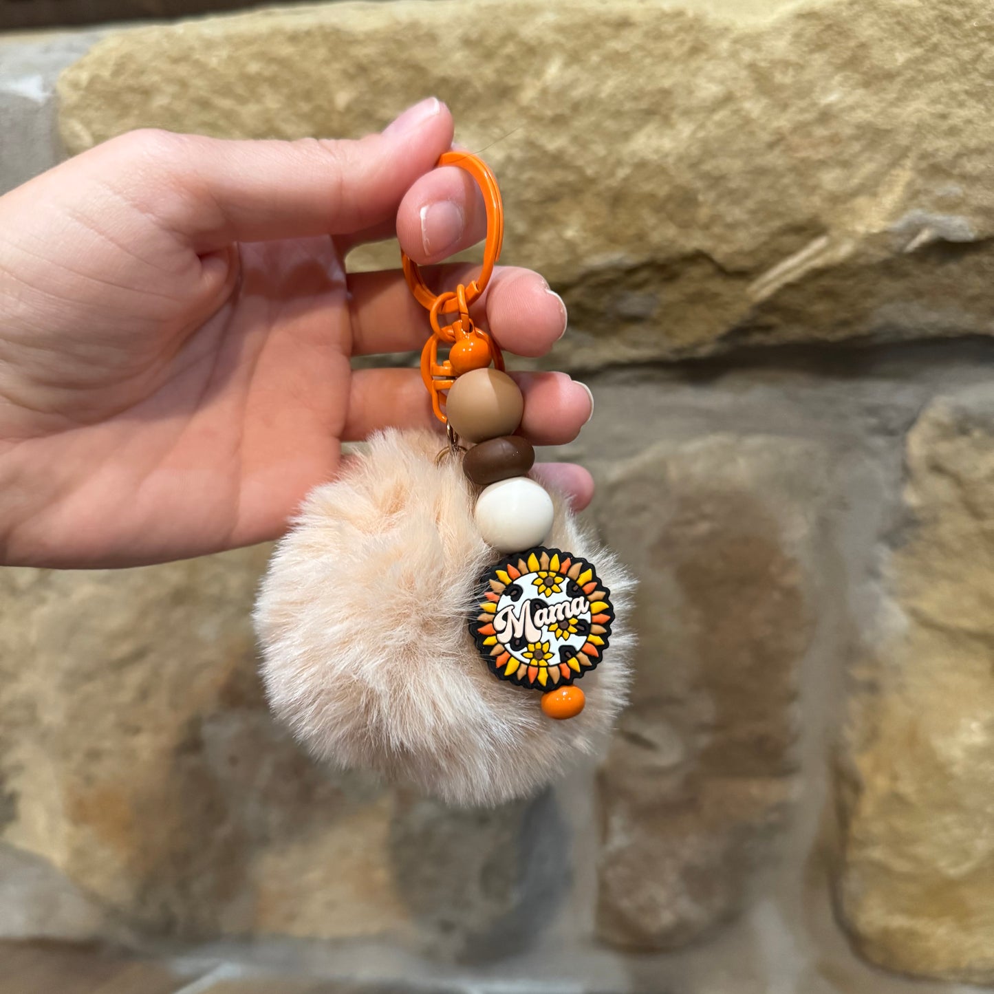 Sunflower Mama Keychain