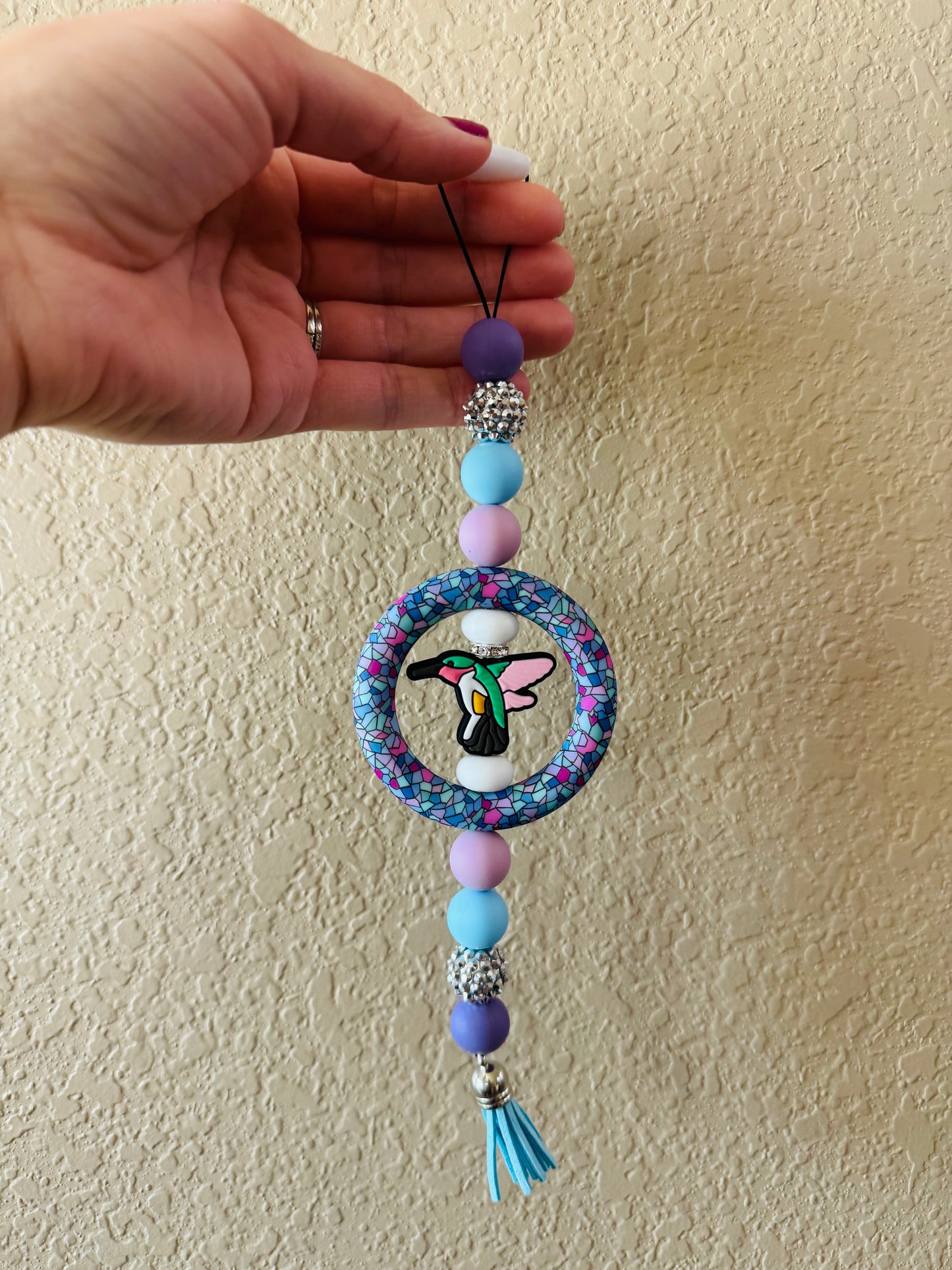 Hummingbird Car Charm