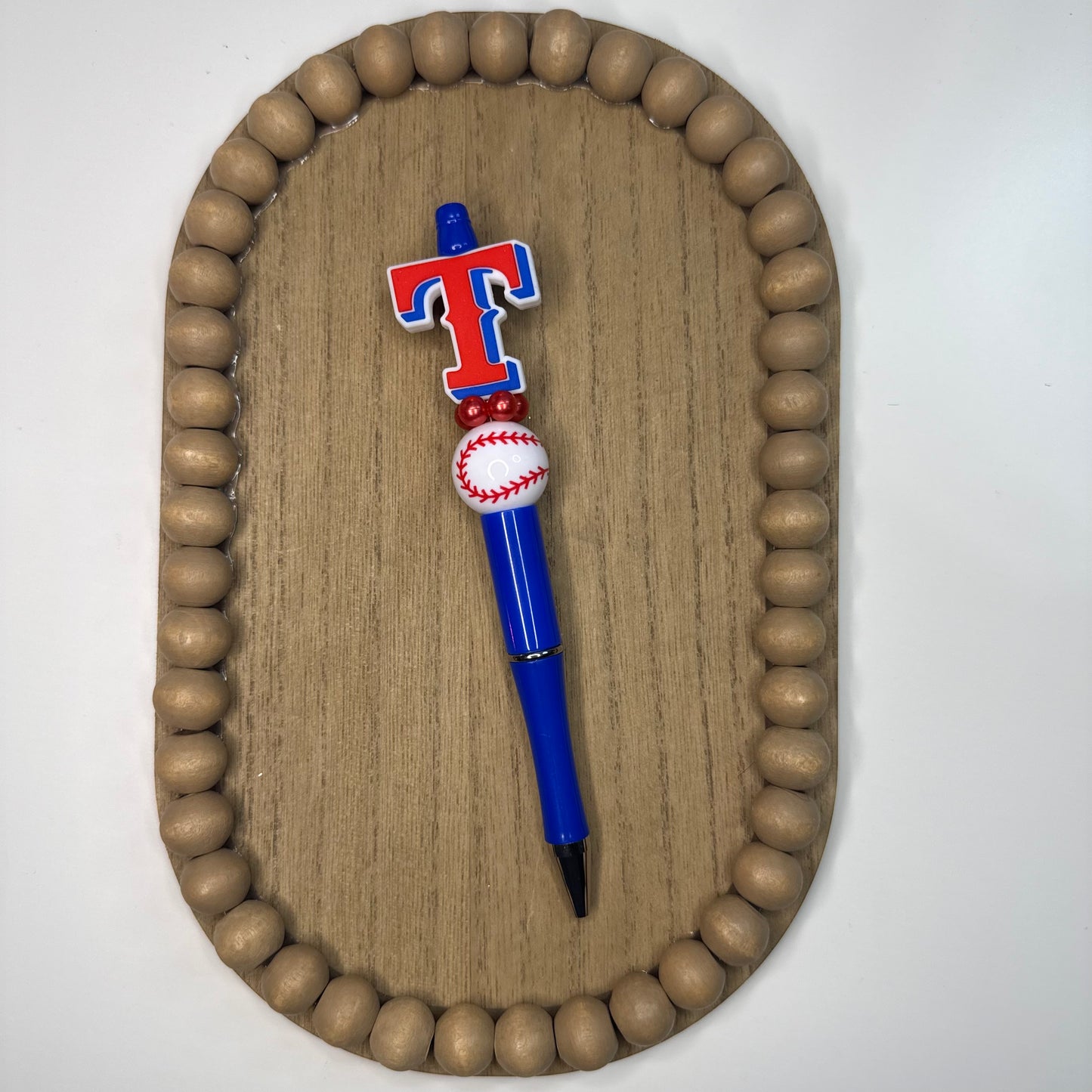 TR Baseball Beaded Pen