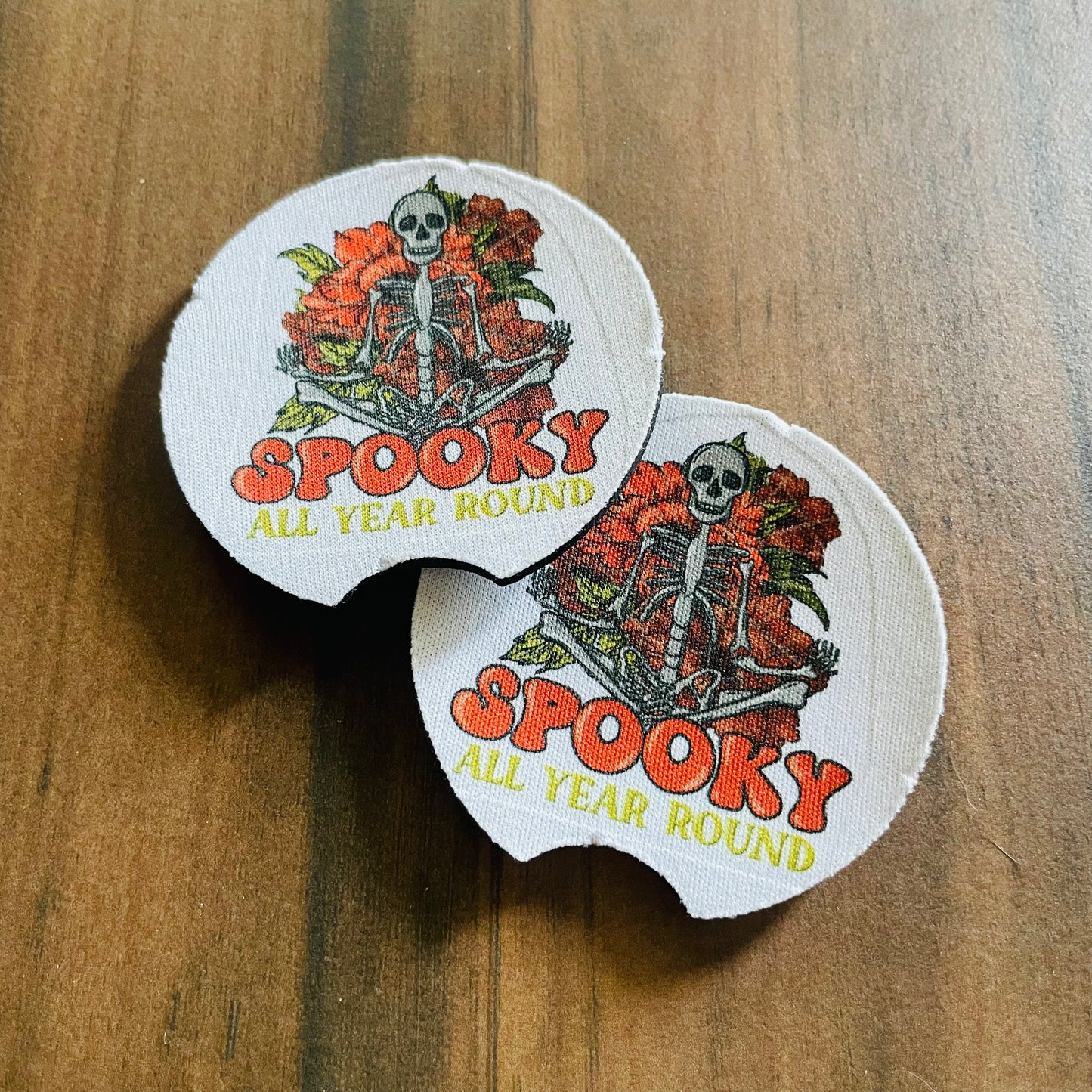 Spooky All Year - Car Coasters