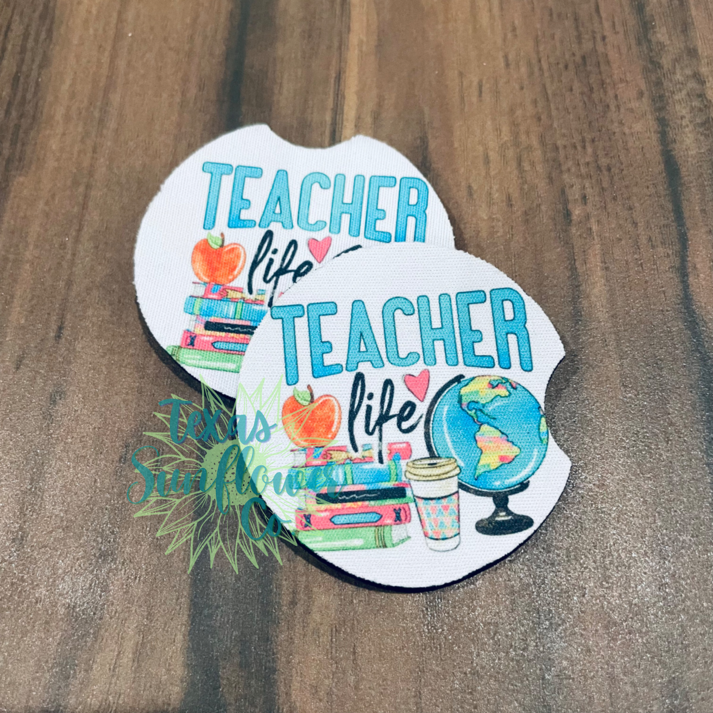 Teacher Life - Car Coasters