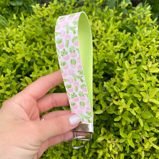 Pastel Cactus - Wristlet