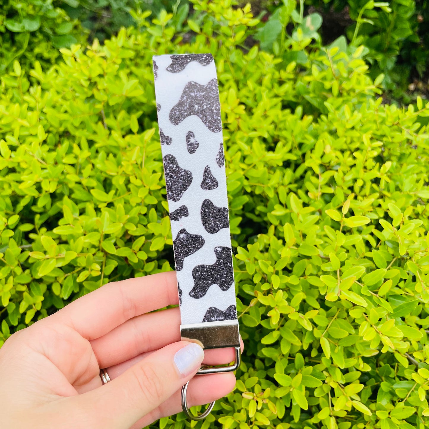 Girly Cow Print - Wristlet