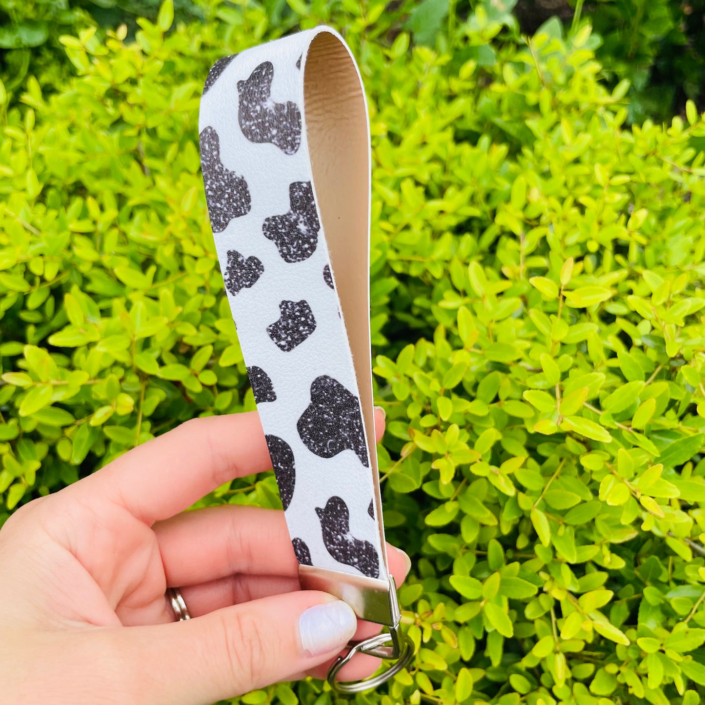 Girly Cow Print - Wristlet
