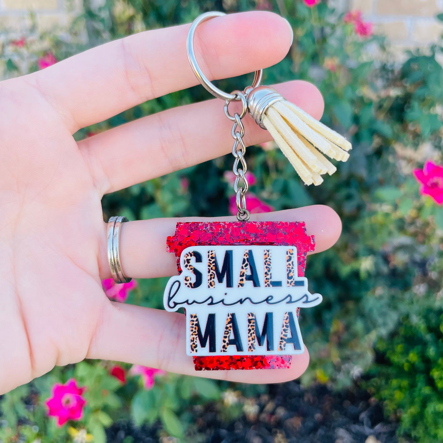 Small Business Mama - Coffee Keychain