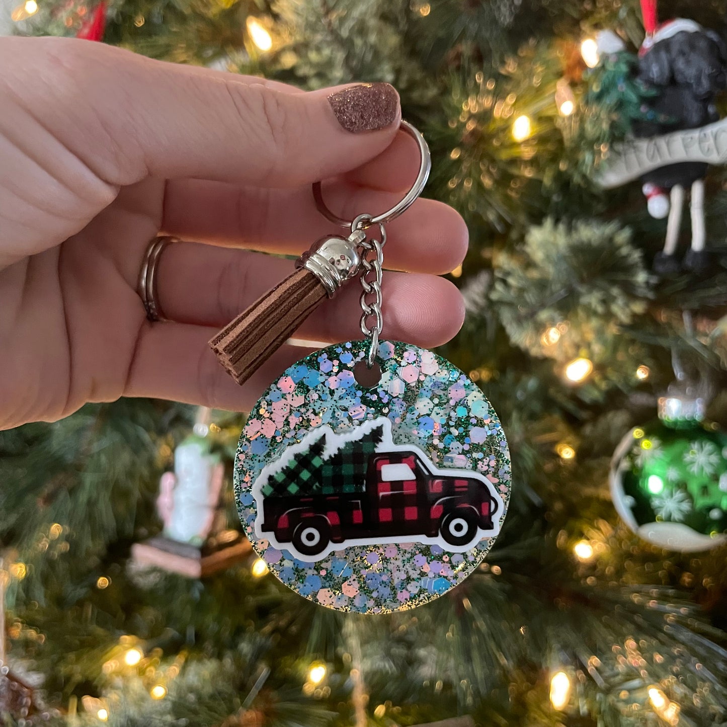 Plaid Christmas Truck