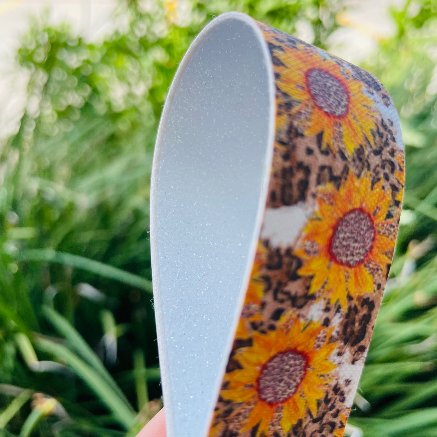 Cheetah Sunflower Wristlet
