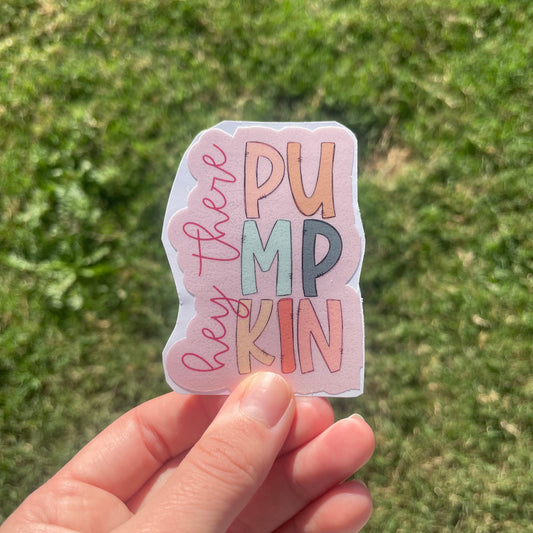 Hey There Pumpkin - Sticker