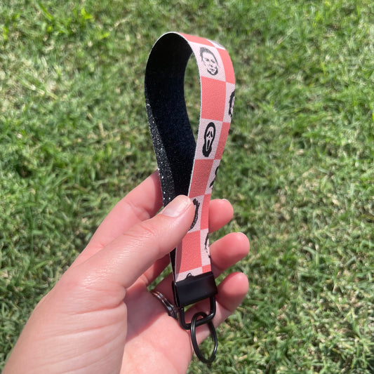 Checkered Horrors Wristlet