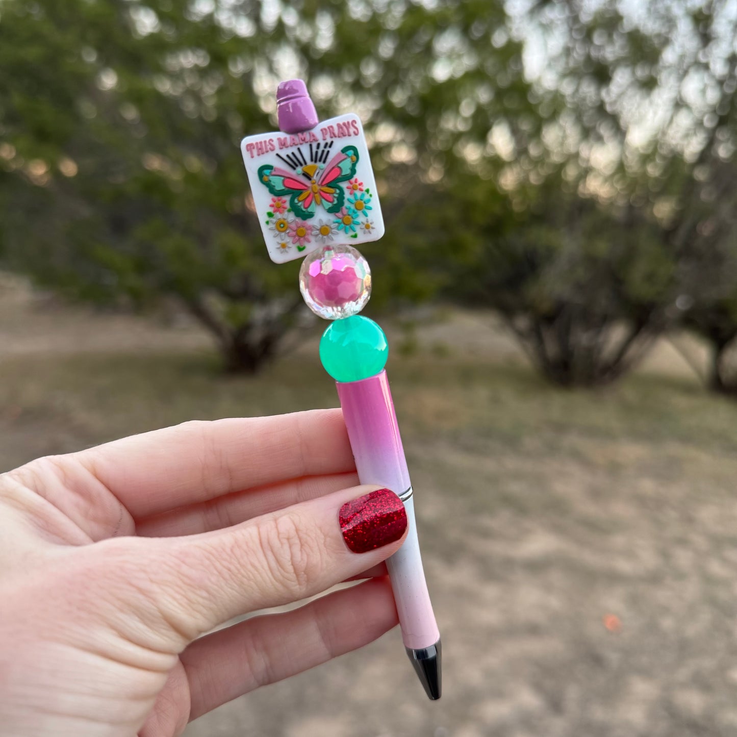 Mama Prays Beaded Pen