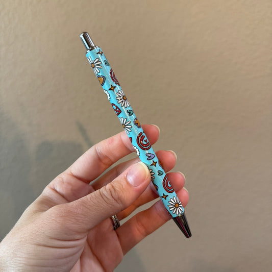Floral Rainbow Pen