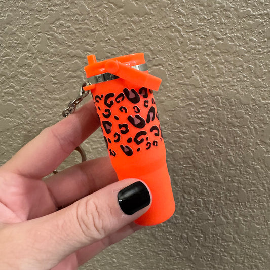 Cheetah Mini Cup Keychain