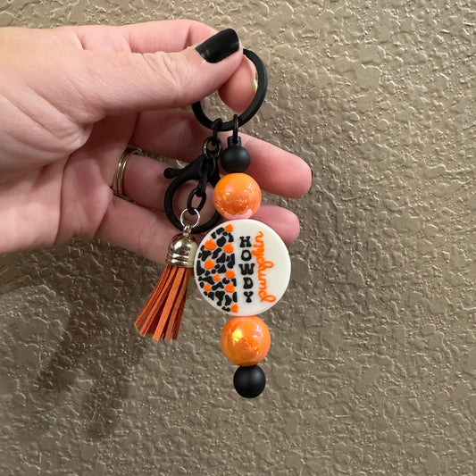 Howdy Pumpkin Car Charm
