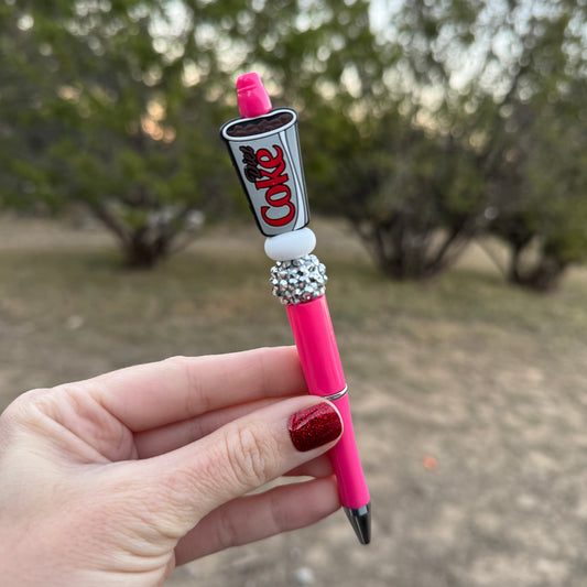 Diet Coke Beaded Pen
