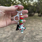 Christmas Ghostie Beaded Keychain