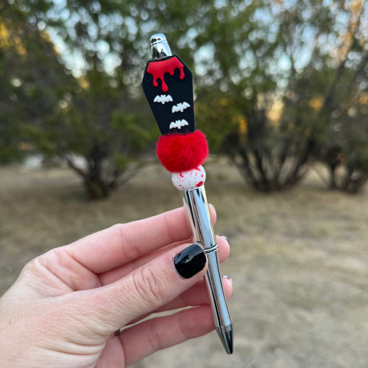 Coffin Beaded Pen