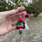Tis the Season Beaded Keychain