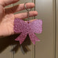 Pink Bow Keychain - Customizable