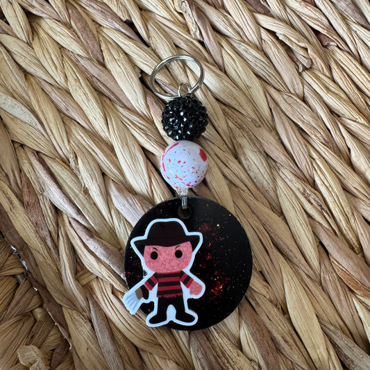 Burned Horror Character Keychain