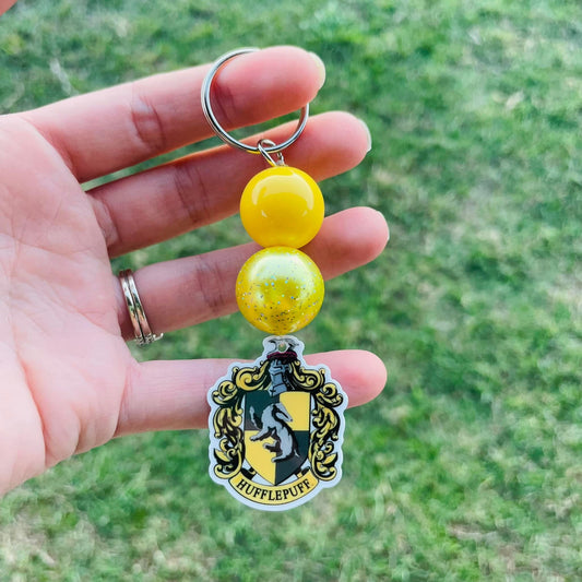 Yellow House Keychain