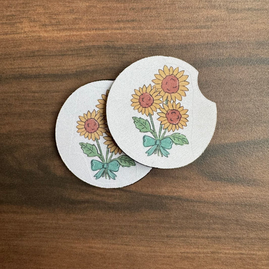 Sunflowers - Car Coaster