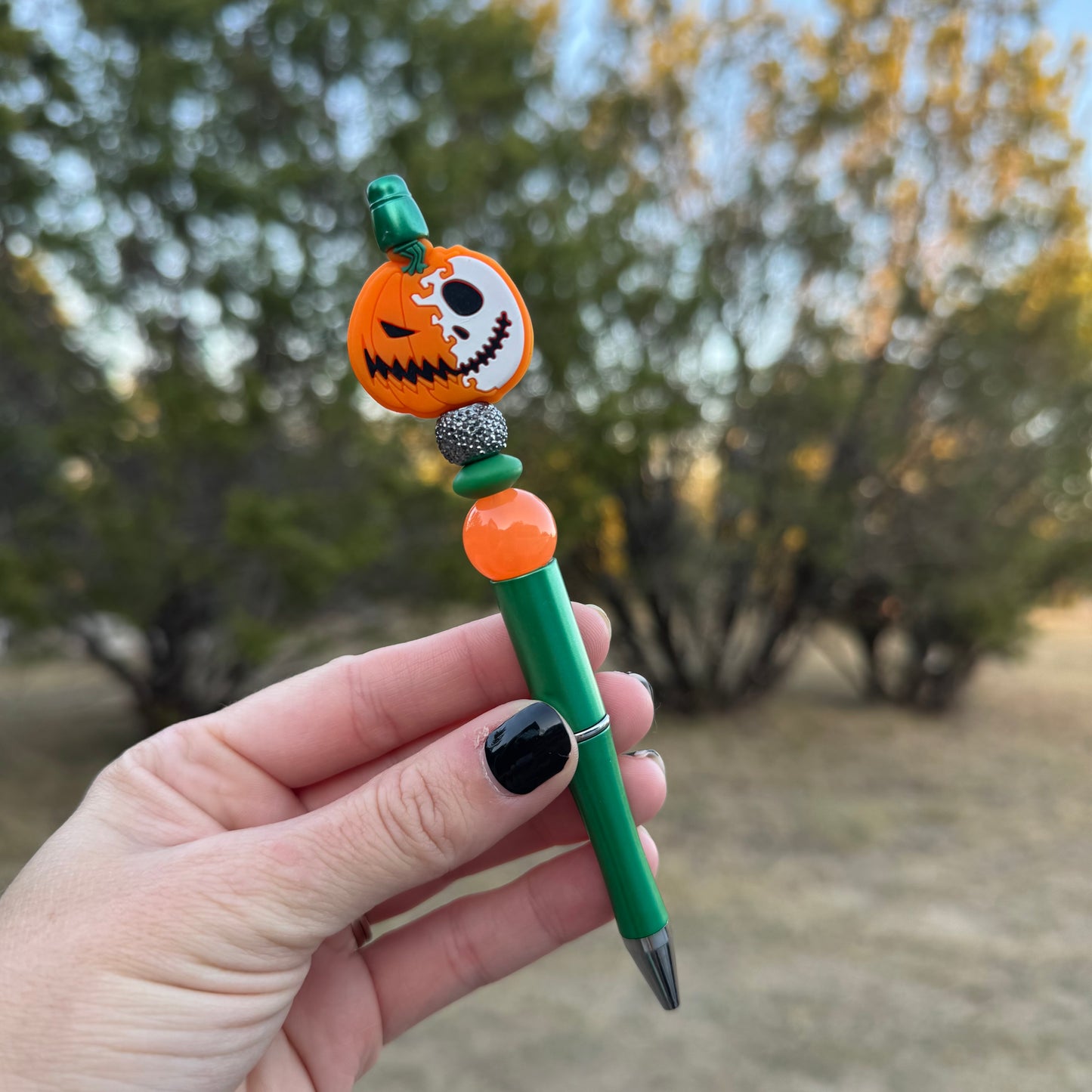 Pumpkin Jack Beaded Pen