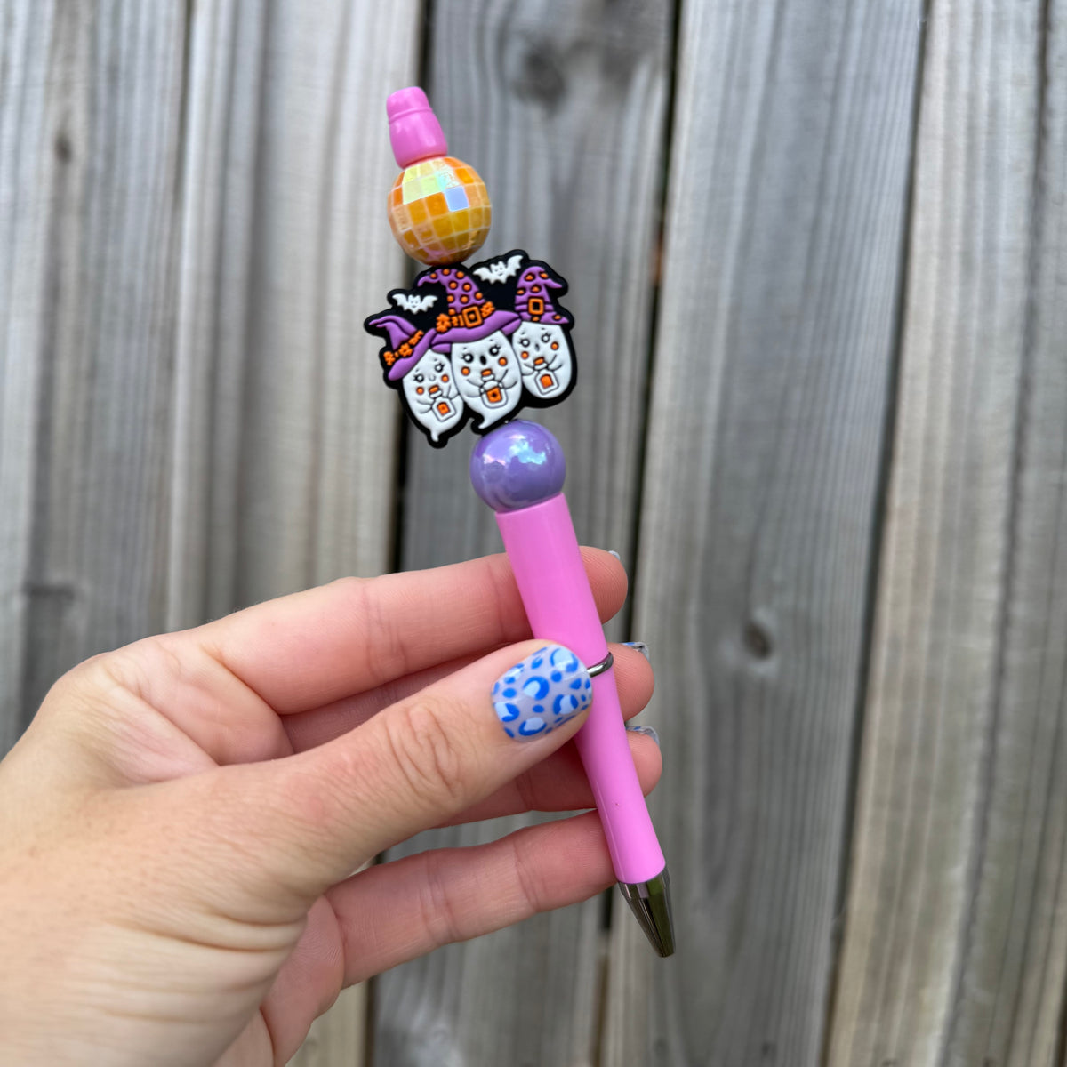 Witch Ghosties Beaded Pen
