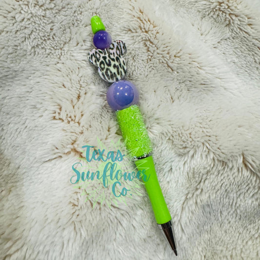 Cheetah Mouse Head Pen