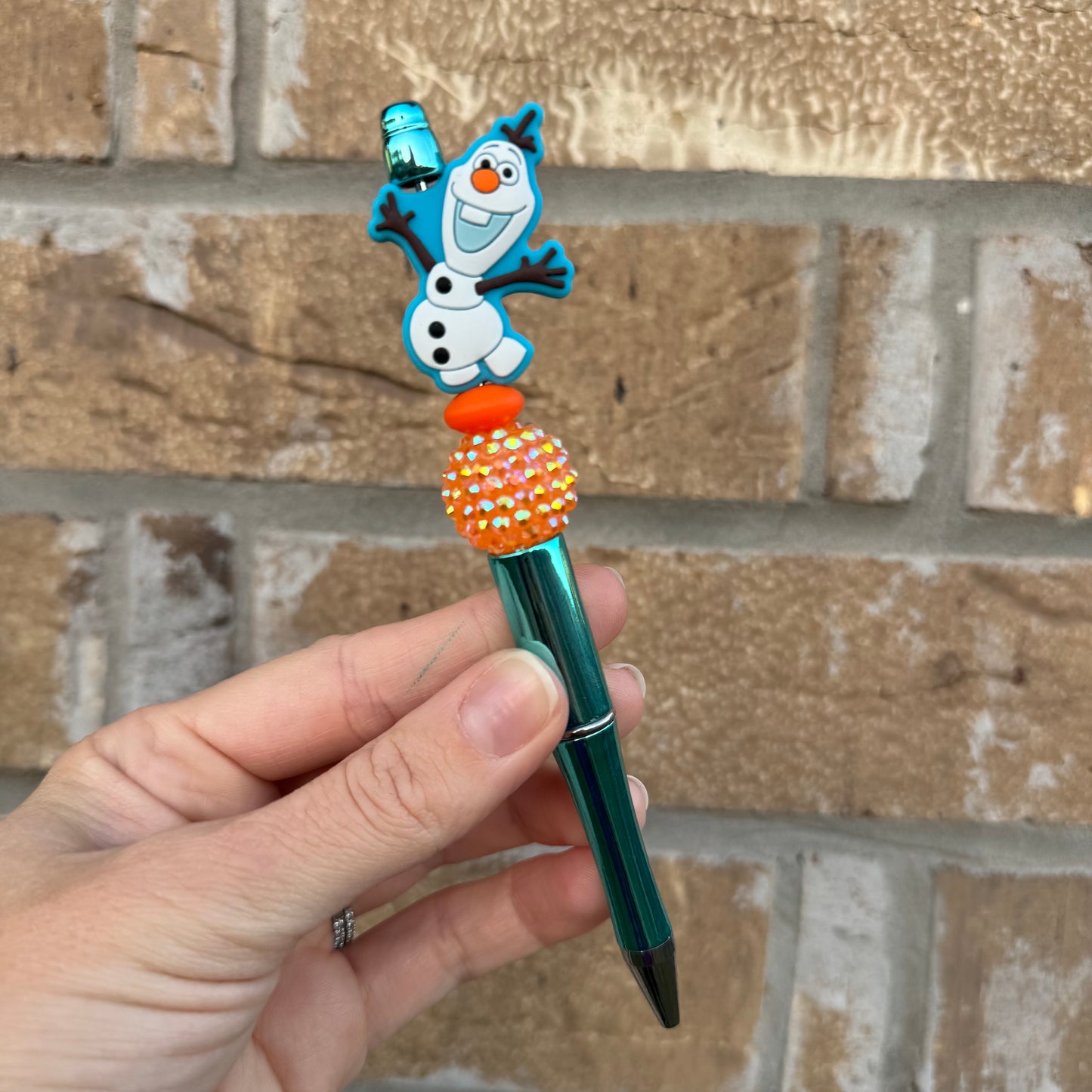 Snowman Beaded Pen