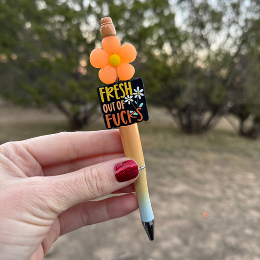 Fresh Out of F’s Beaded Pen