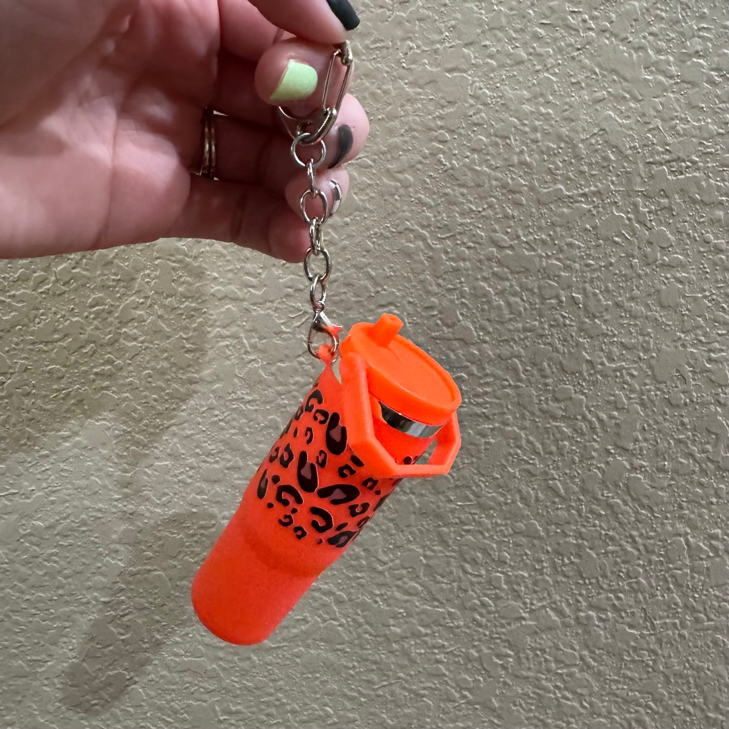 Cheetah Mini Cup Keychain