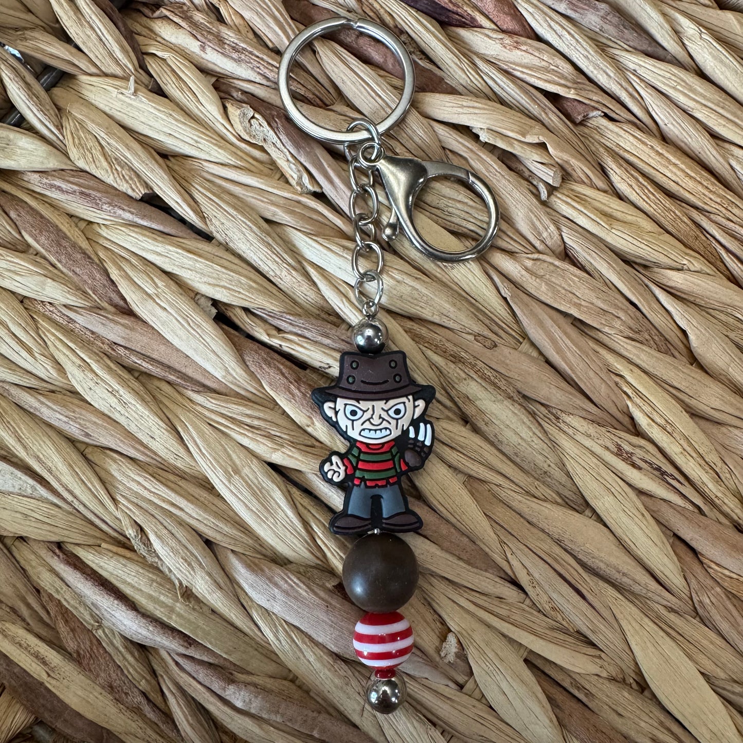 Burned Horror Character Keychain