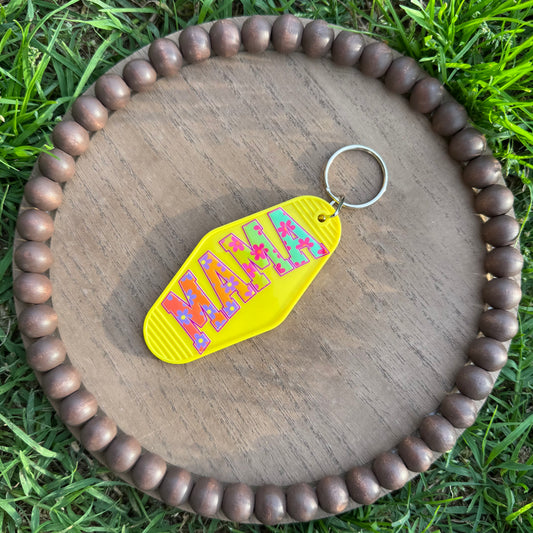 Mama & Smileys - Double Sided Keychain