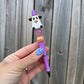 Ghost Cow Beaded Pen