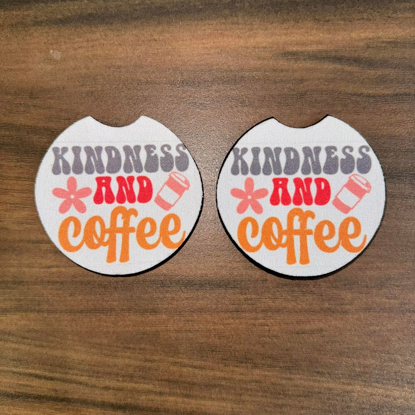 Kindness & Coffee Car Coasters