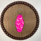 Checkered Smiley Bow - Double Sided Keychain