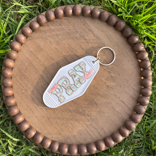 Pray - Double Sided Keychain