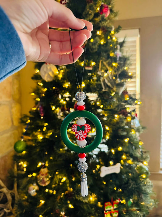 Christmas Mouse Car Charm
